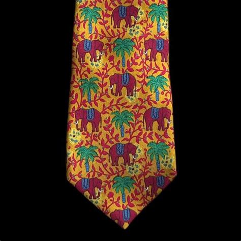 hermes tree tie|Hermes elephant tie.